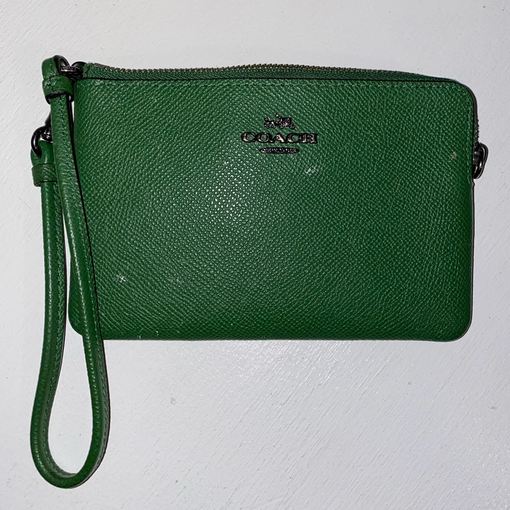 Green Coach Wallet/ Wristband